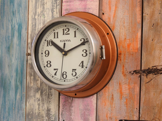 Vintage Maritime Slave wall clock Nautical Kappa Ship Industiral Retro Clock